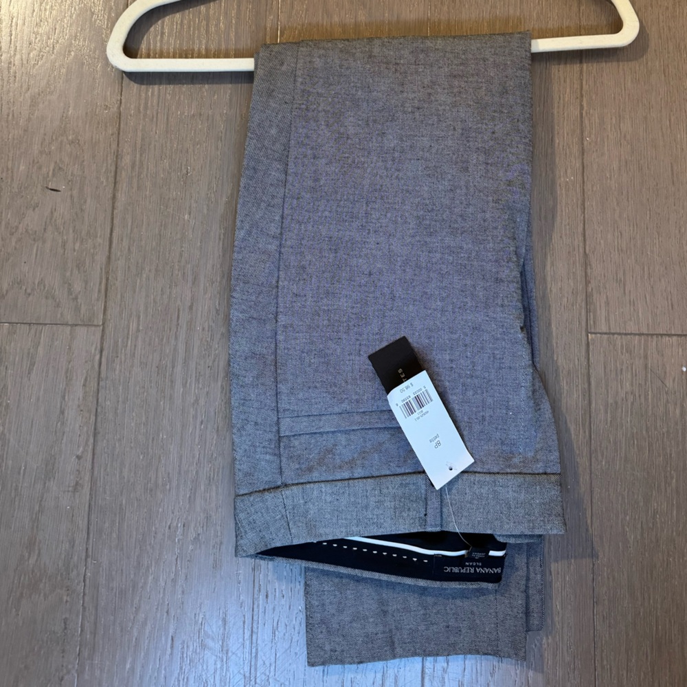 NWT Banana Republic Grey Sloan Trouser 8Petite